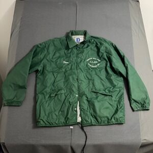 Vintage Dunbrooke Pla-Jac Coaches Jacket Green Vernon Hill Post XL Made in USA